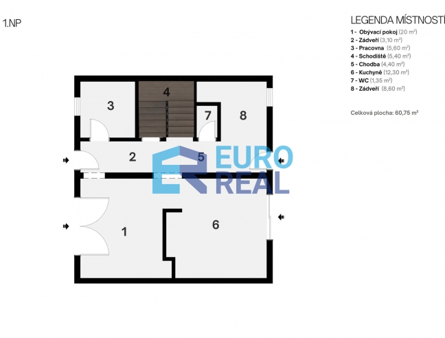 Řadový rodinný dům 5+1, 120 m² s krásnou zahradou, pozemek 300 m²