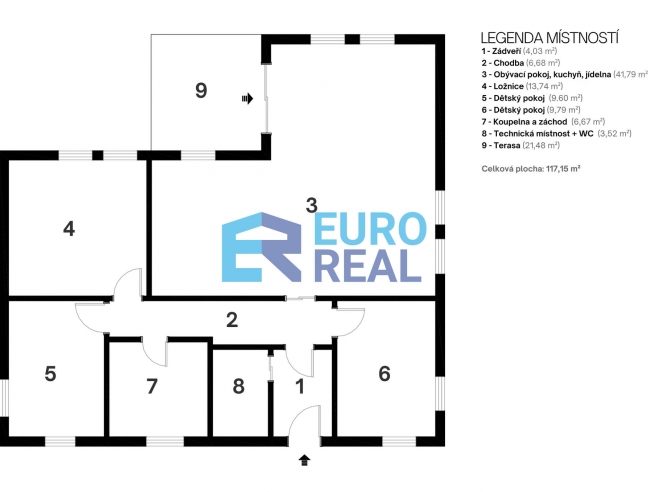 Rodinný dům 4+KK, 125 m² se založenou zahradou, pozemek 753 m²